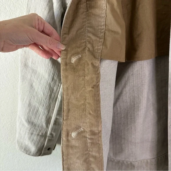 NWT Veronica Beard Abbas Barn Jacket in Oatmeal Suede Collar SZ XS - Picture 10 of 11